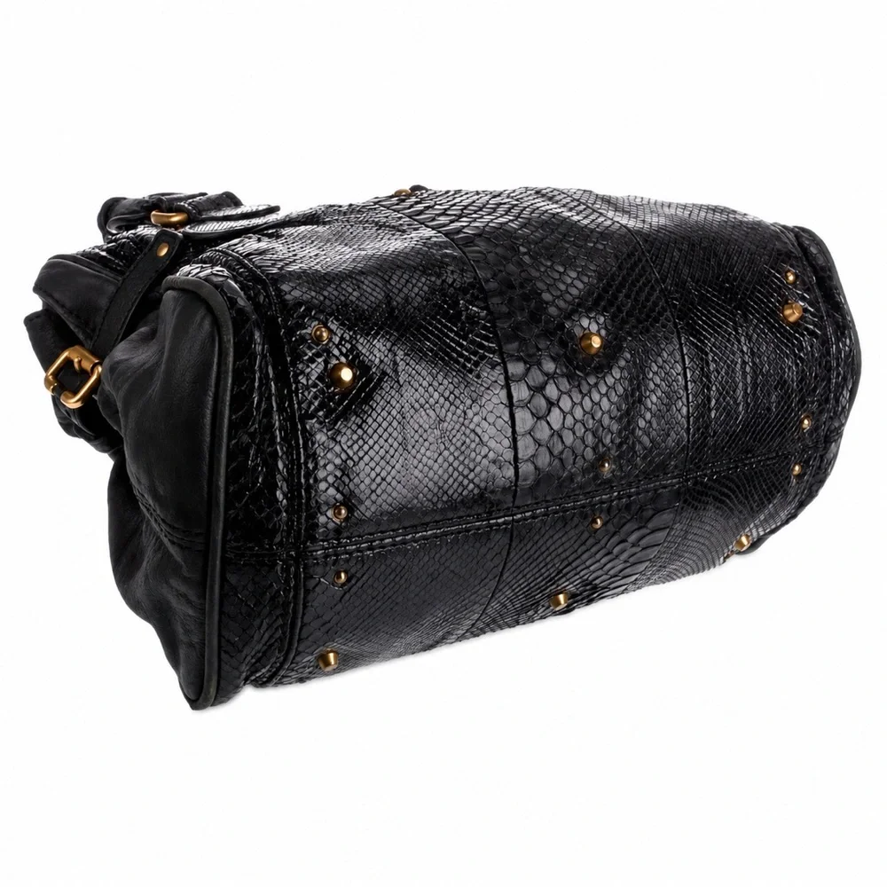 CHLOE PADDINGTON Mini Black Leather Satchel with LOCK & KEY
